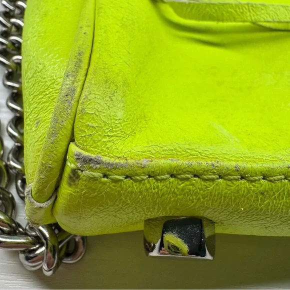 Rebecca Minkoff Neon Yellow Mini Crossbody - Picture 5 of 13